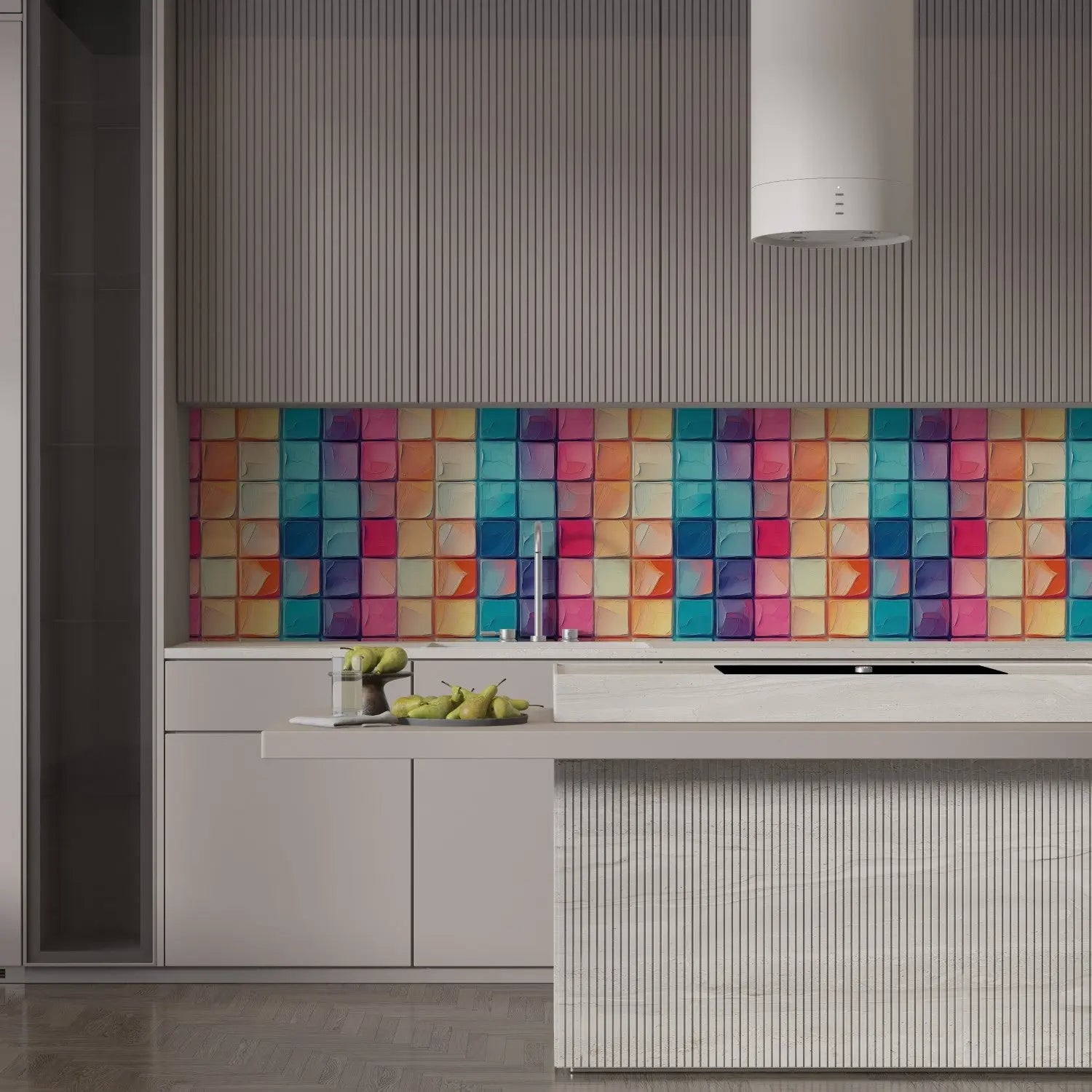 Artisan's Palette Grid Wallpaper WallCreatives