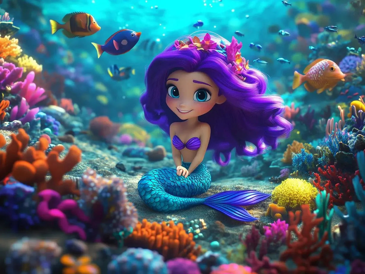 Violet Sea's Enchanted Grotto - WallCreatives