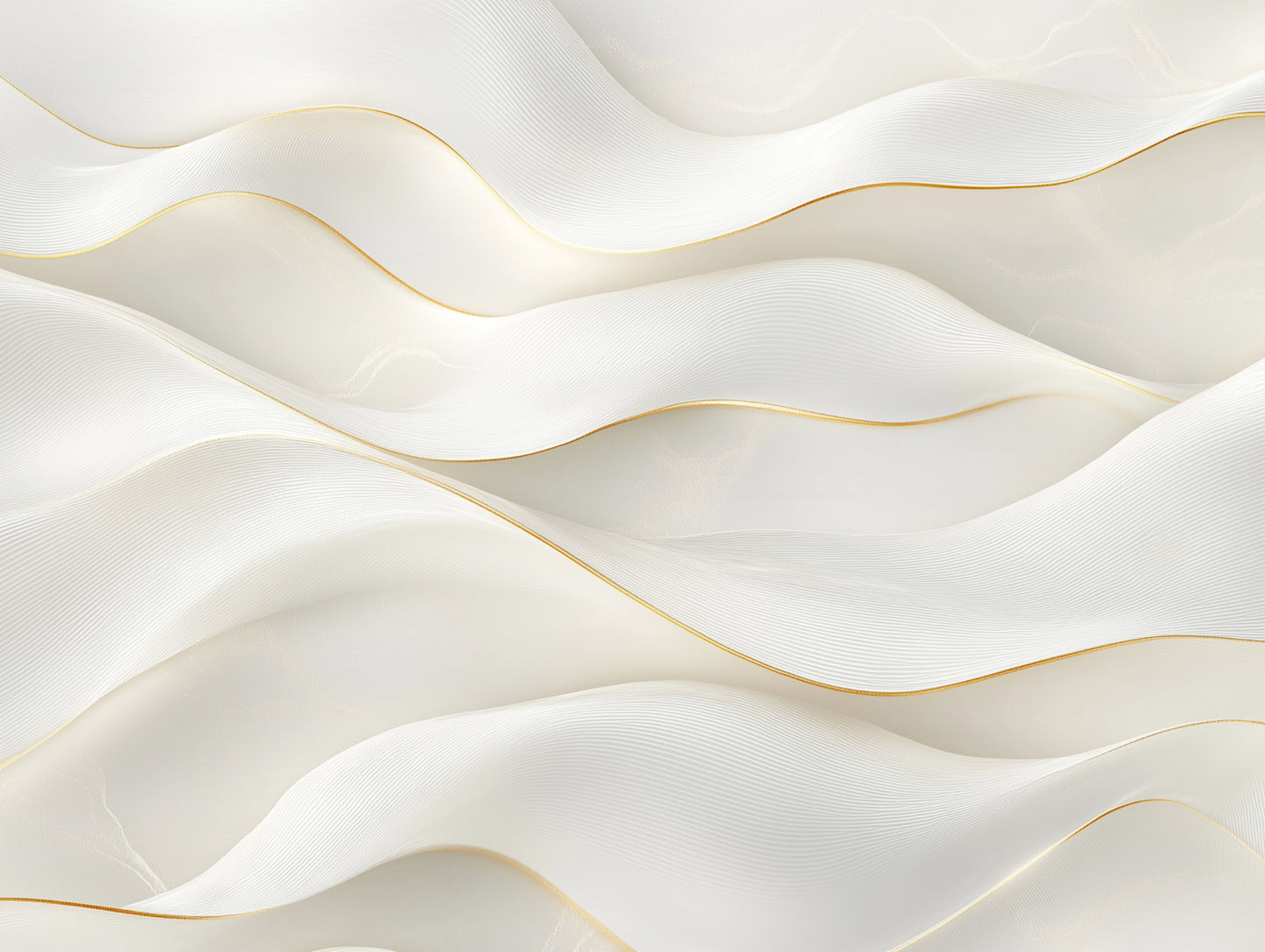 ethereal gold-trimmed waves