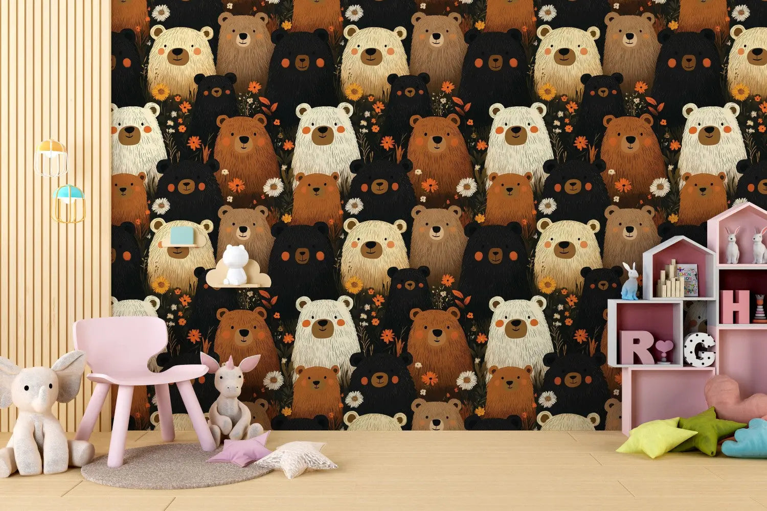 Woodland Bear Jamboree WallCreatives