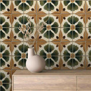 Gilded Ginkgo Garden Tiles - WallCreatives