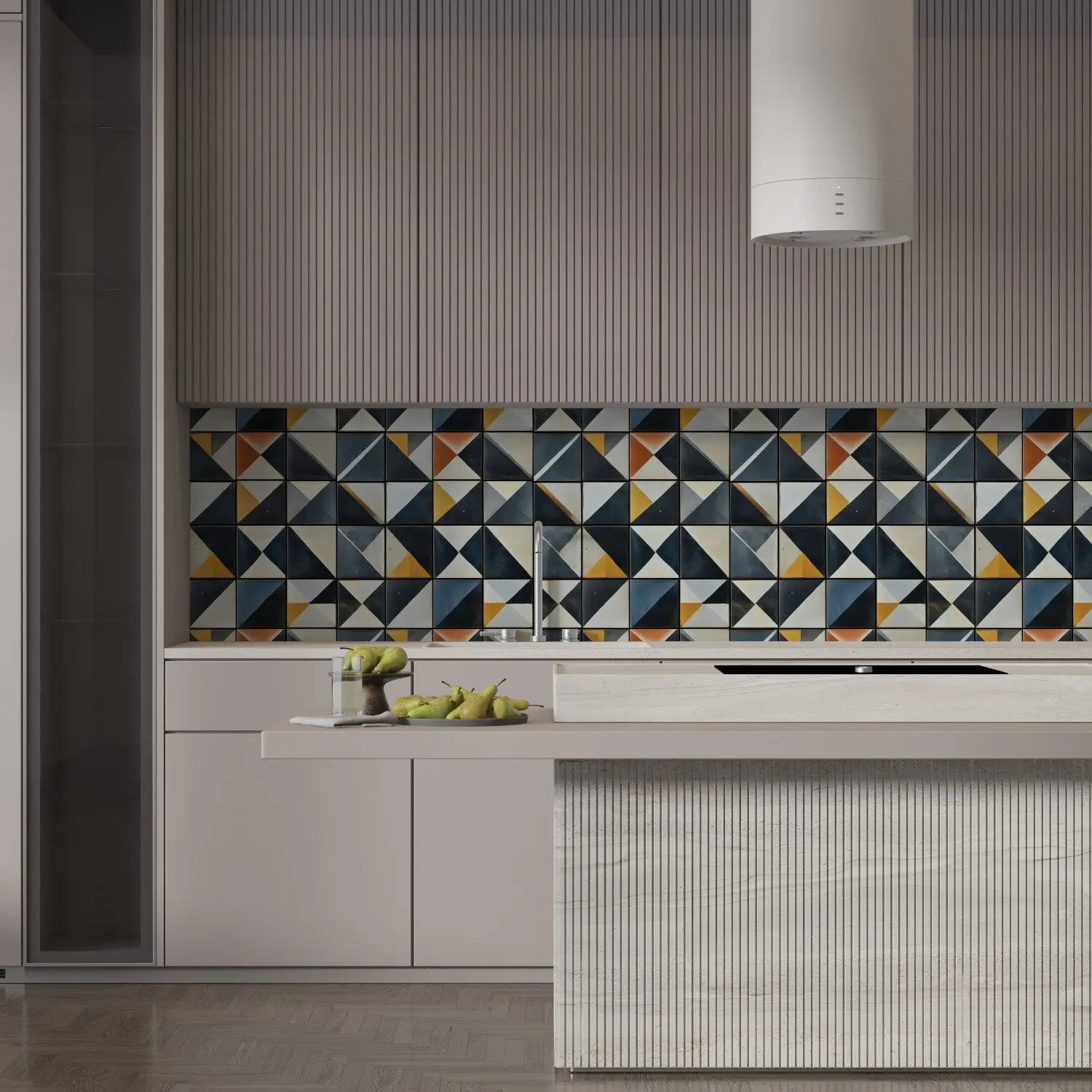 Artisan Geometric Block Mural WallCreatives