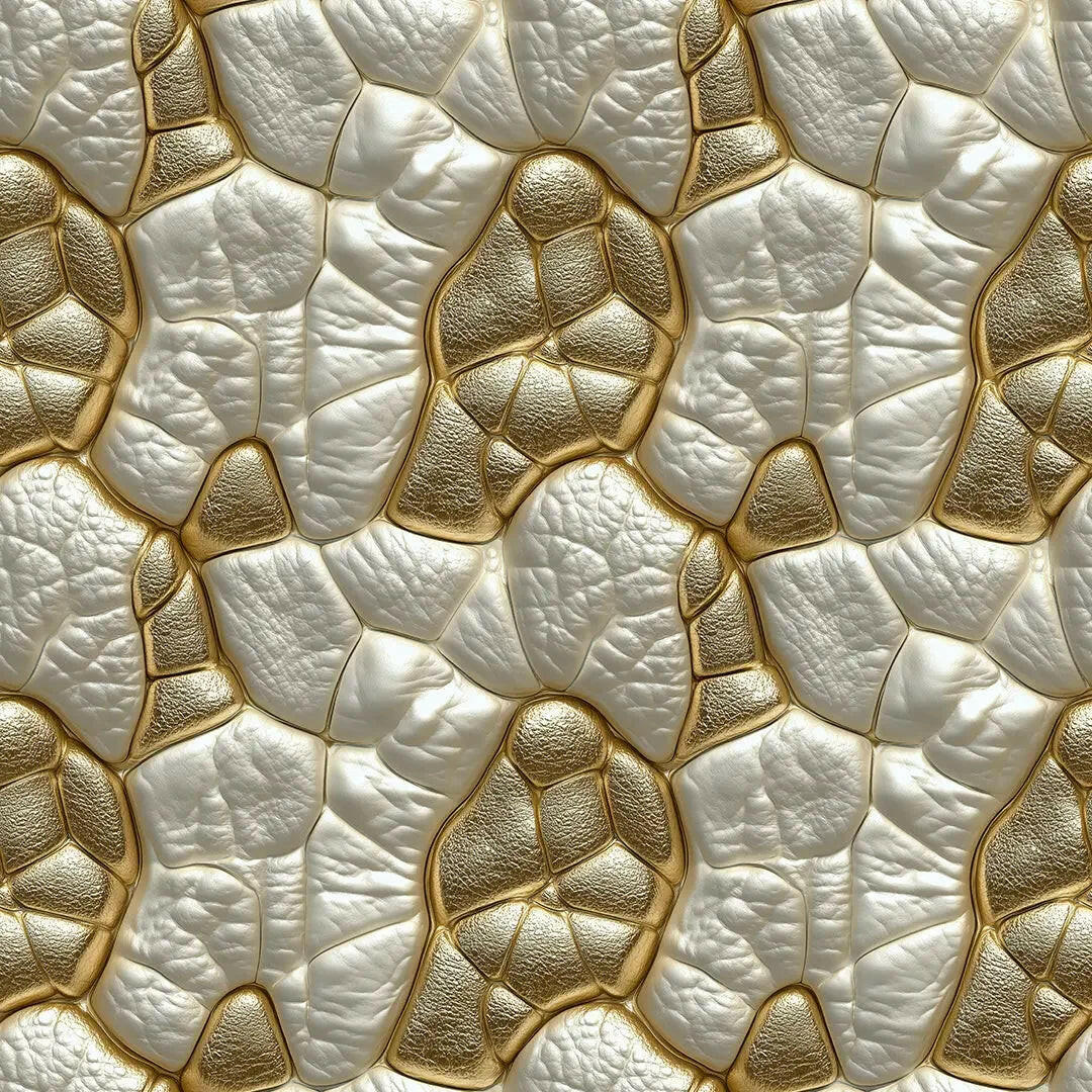 Gilded Pearl Geode - WallCreatives