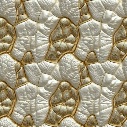 Gilded Pearl Geode - WallCreatives
