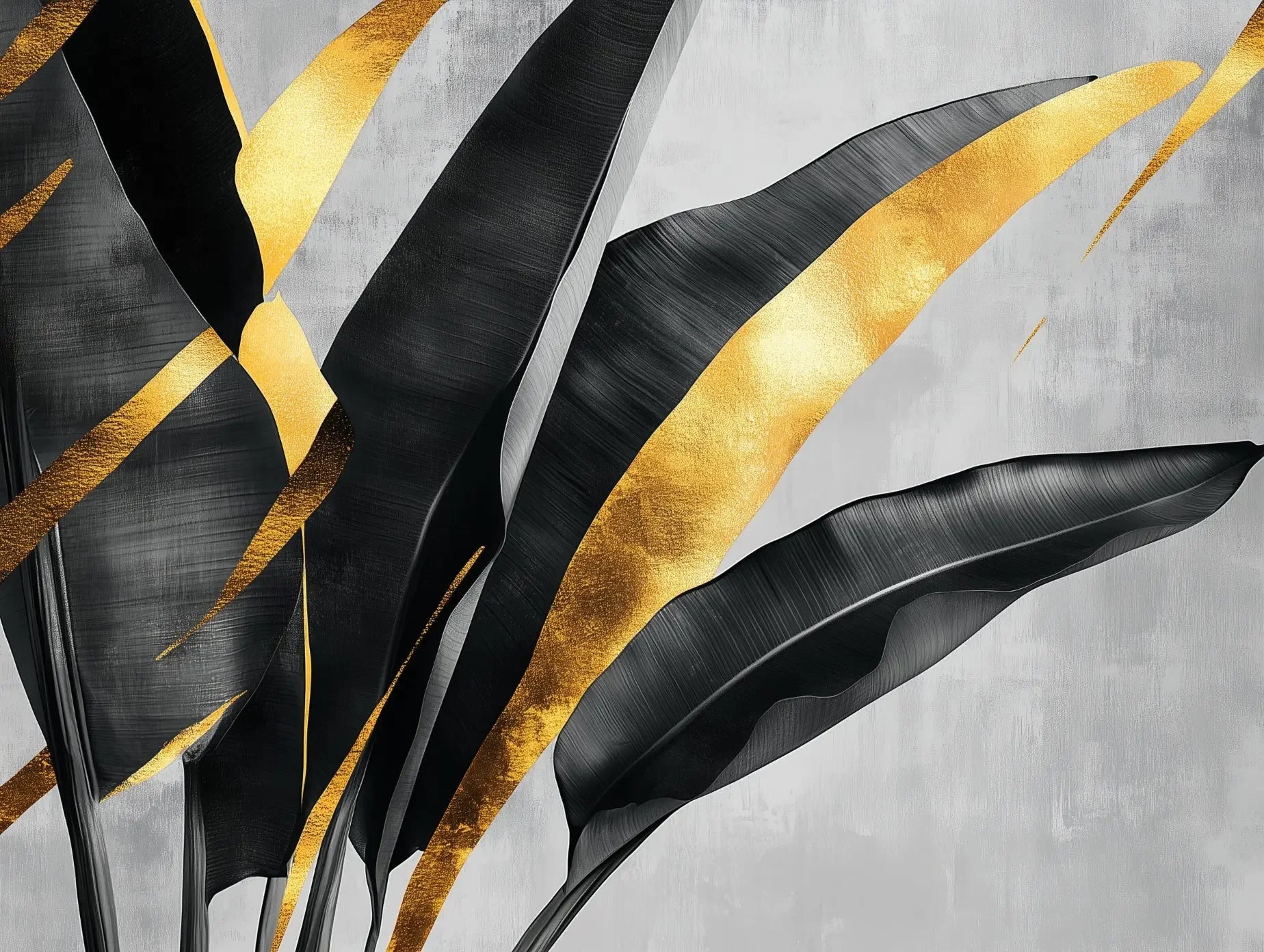 Luxe Gold Leaf Botanical - WallCreatives