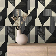 Architectural Cadence Abstract Wallpaper - WallCreatives