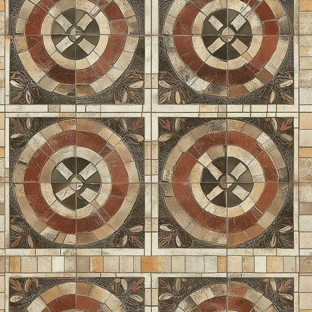 siena earthstone medallion - wallcreatives