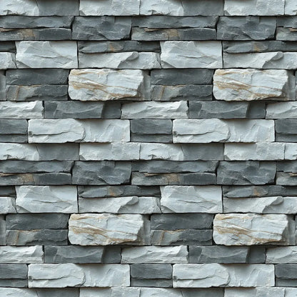 Ascot Grey Stone Ledge Wall - WallCreatives
