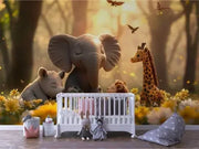Whimsical Safari Nursery Dream - WallCreatives