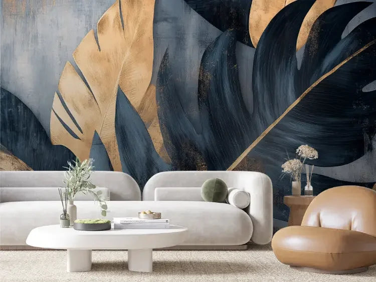 Gilded Indigo Tropics - WallCreatives