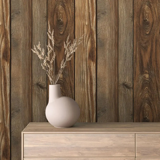 Rustic Timber Grove Wall Panel - WallCreatives