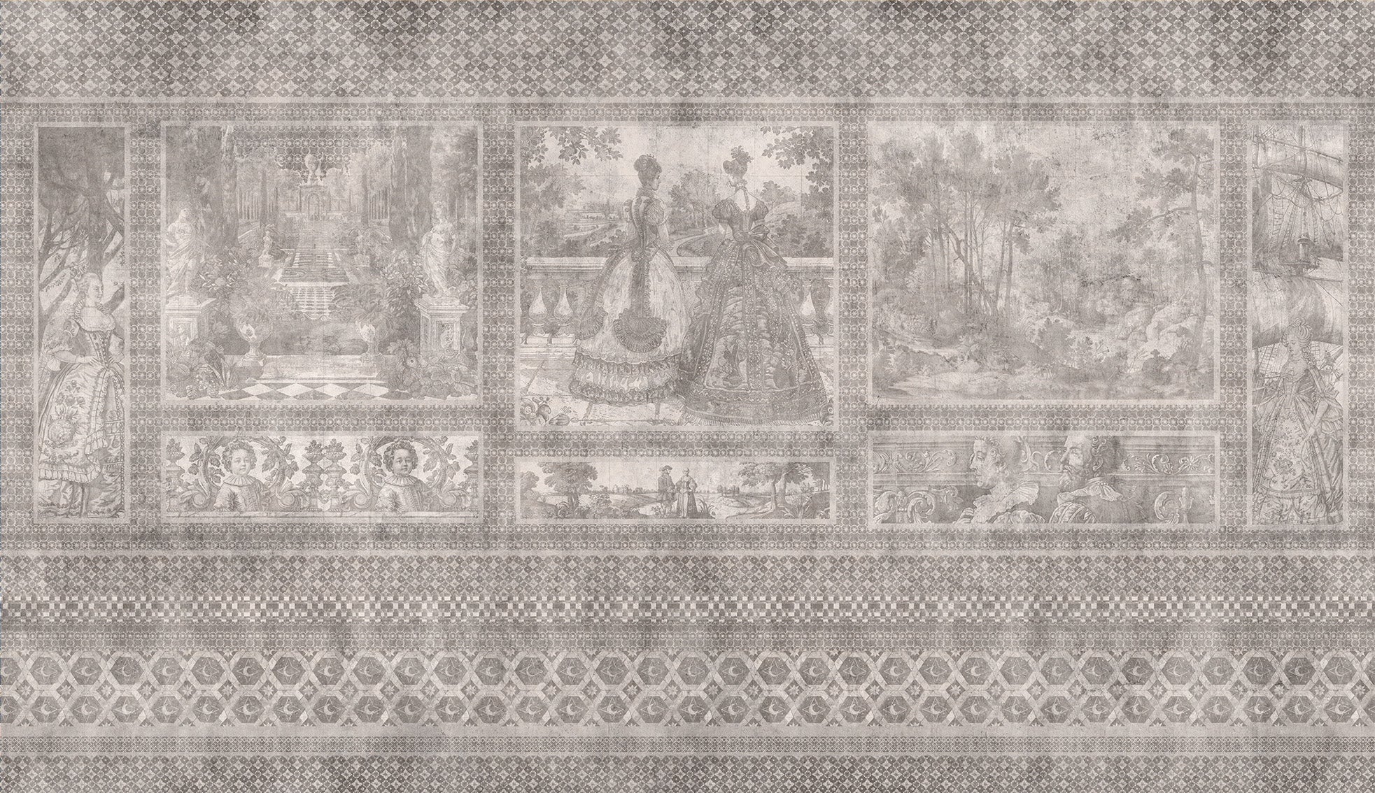 Tapet Mythic Panorama cream WallCreatives