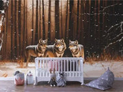 Winter's Silent Watchers Mural - WallCreatives