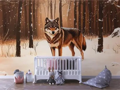 The Auburn Wolf of Wintertide - WallCreatives