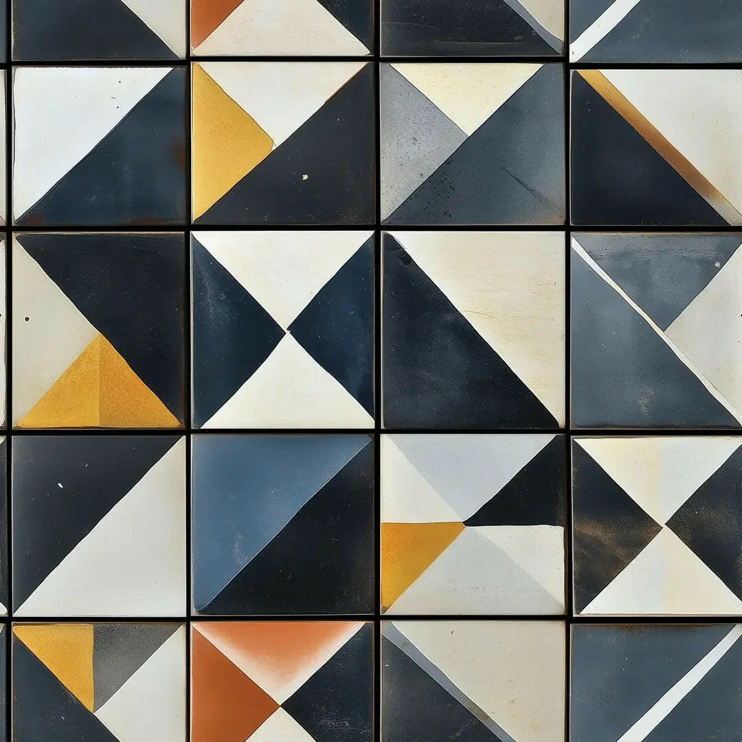 Artisan Geometric Block Mural - WallCreatives