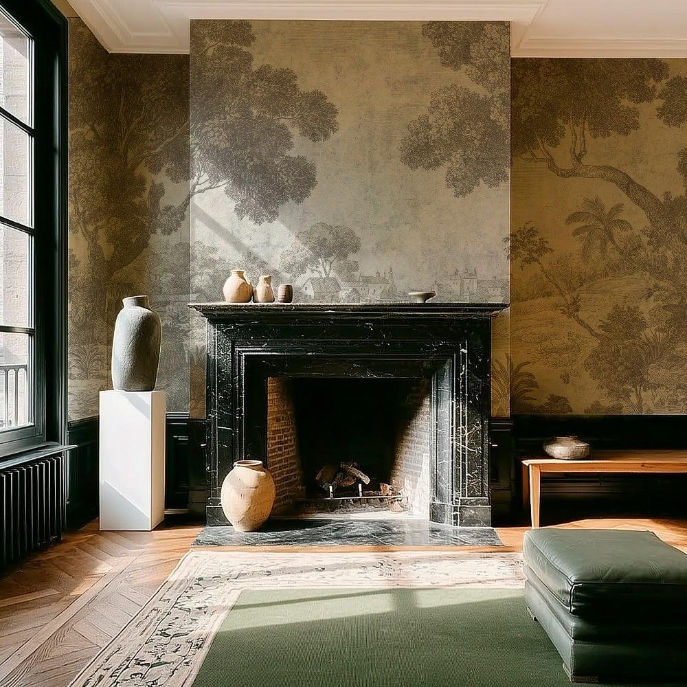 Tapet Verdant Fortress cream WallCreatives