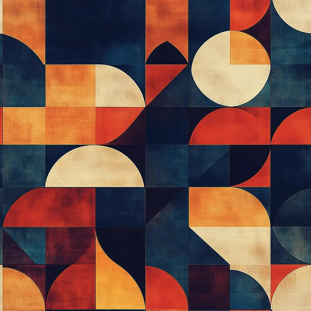 Midnight Sun Geometric Canvas - WallCreatives