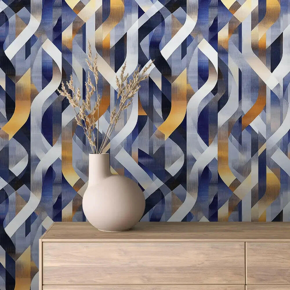 Gilded Urban Currents - WallCreatives