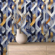 Gilded Urban Currents - WallCreatives