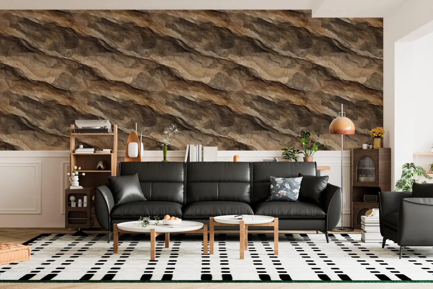 Terraced Earthstone Mural WallCreatives