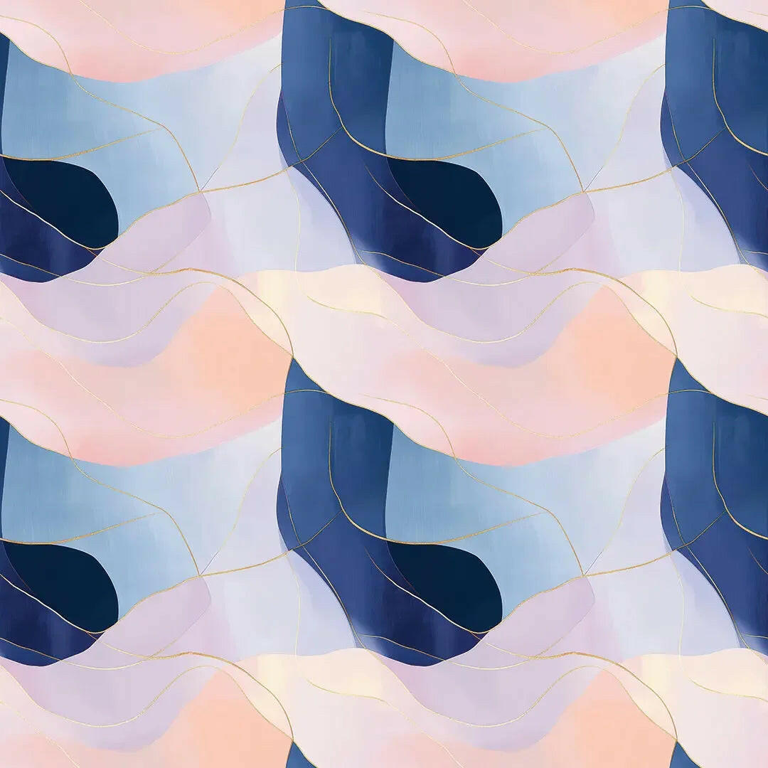 Serene Horizon Abstract Mural - WallCreatives