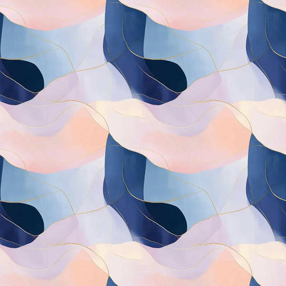 Serene Horizon Abstract Mural - WallCreatives