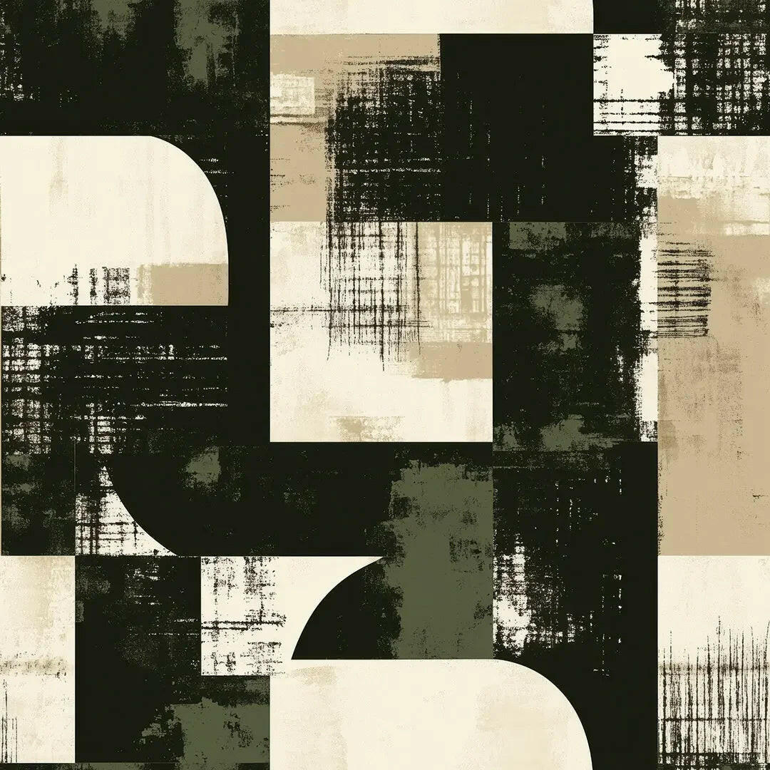 Urban Relic Geometric Wallpaper - WallCreatives