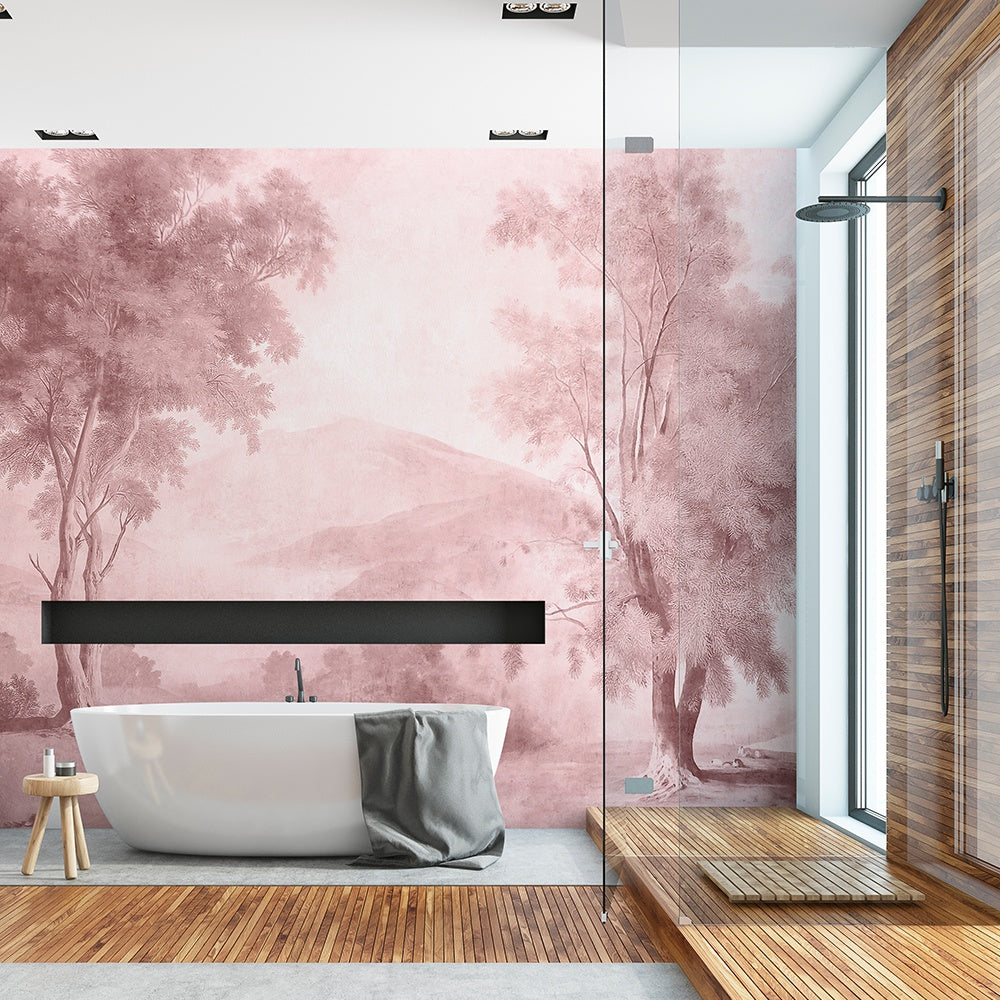 Tapet Solitary Tree rose WallCreatives