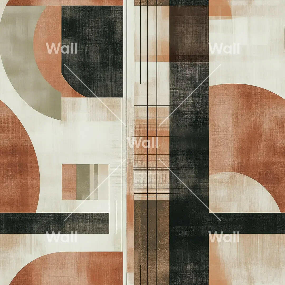 Earthen Geo Composition - WallCreatives