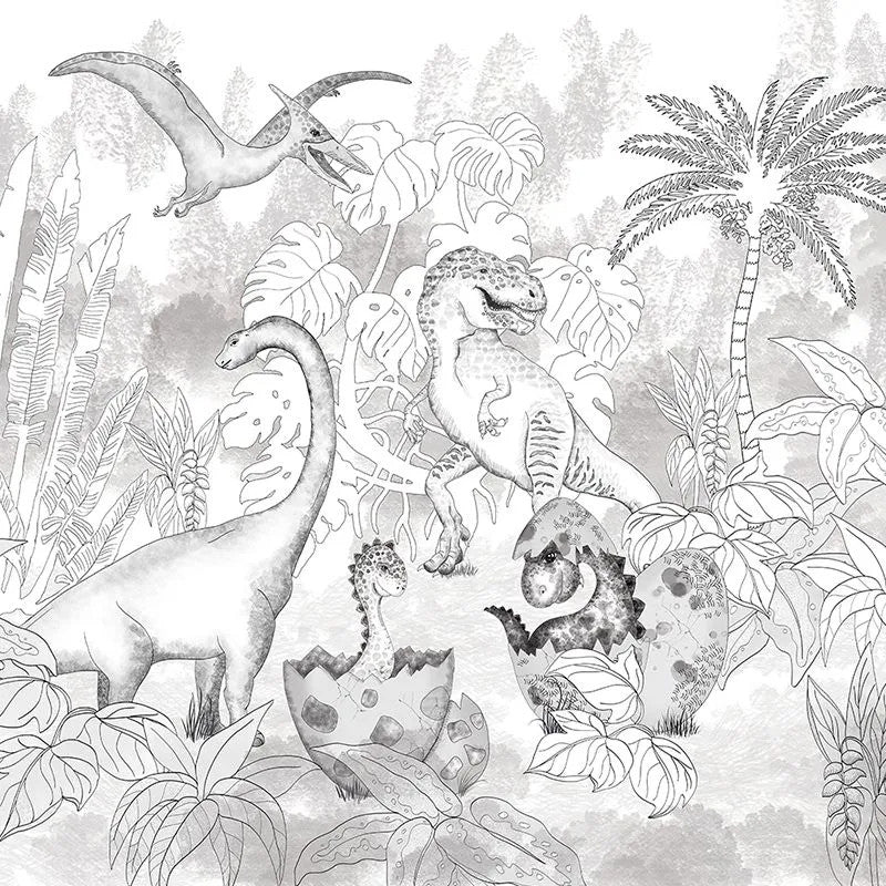 David's Dino In Grey Wallpaper Vladila