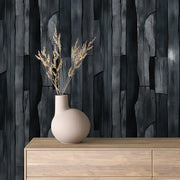 Obsidian Charred Timber - WallCreatives