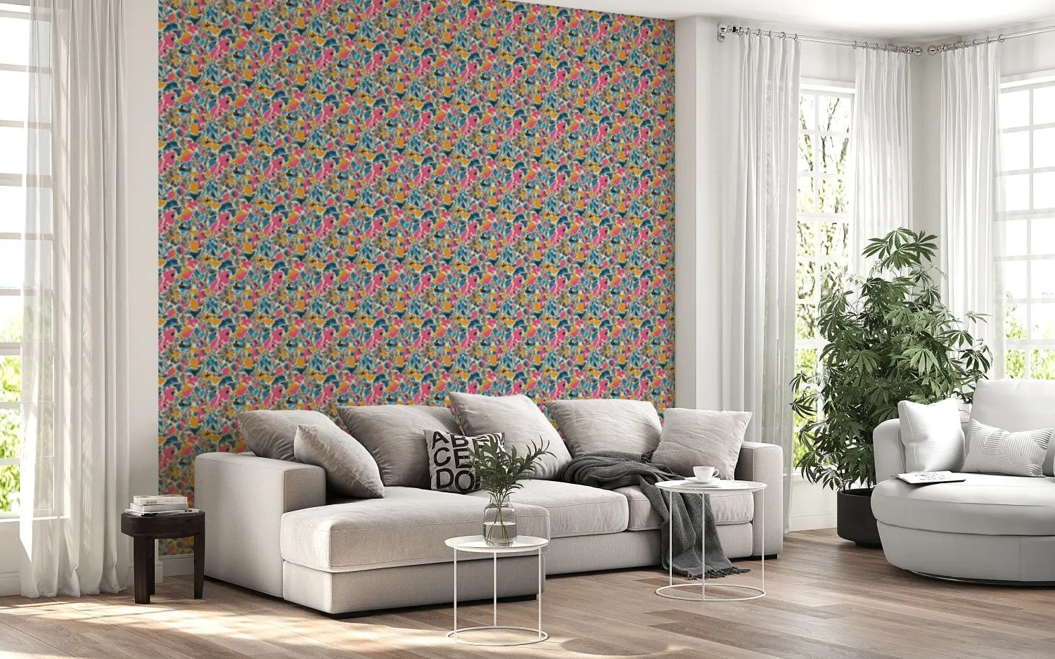 Carnival of Abstract Blooms WallCreatives