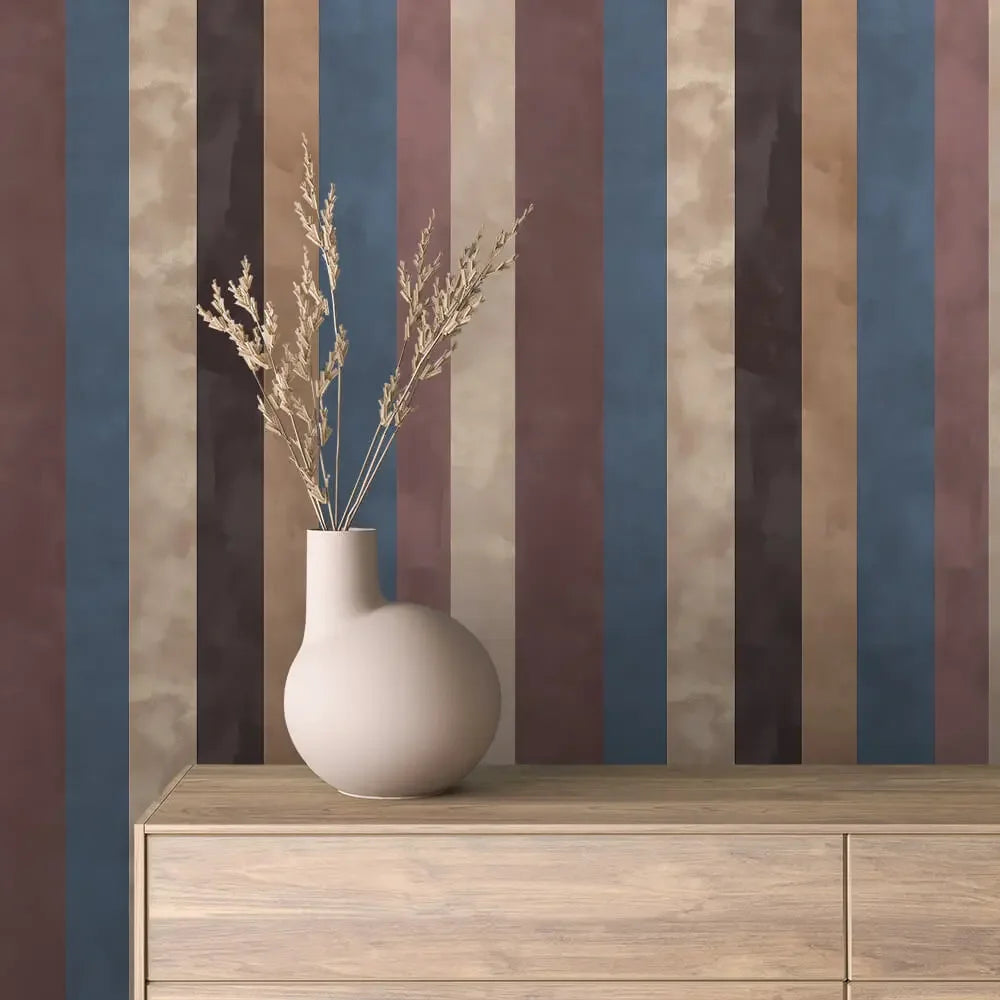 Mesa Painted Stripe Wallpaper - WallCreatives