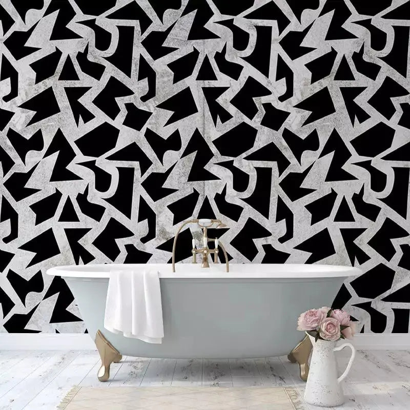 Geometric Grunge Light Wallpaper Vladila