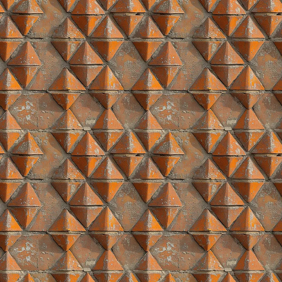 Earthen Pyramid Grid - WallCreatives
