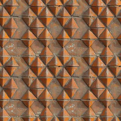 Earthen Pyramid Grid - WallCreatives