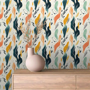 Whispering Tides Abstract Mural - WallCreatives