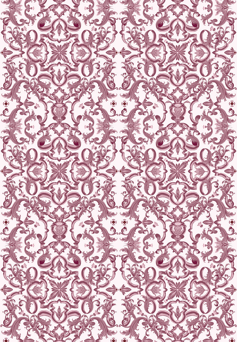 Tapet Ornate Azul Rose WallCreatives