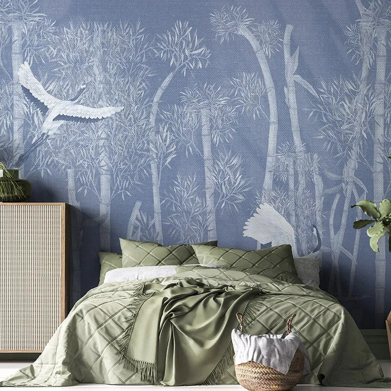 Makino Pavilion Blush Blue Wallpaper Vladila