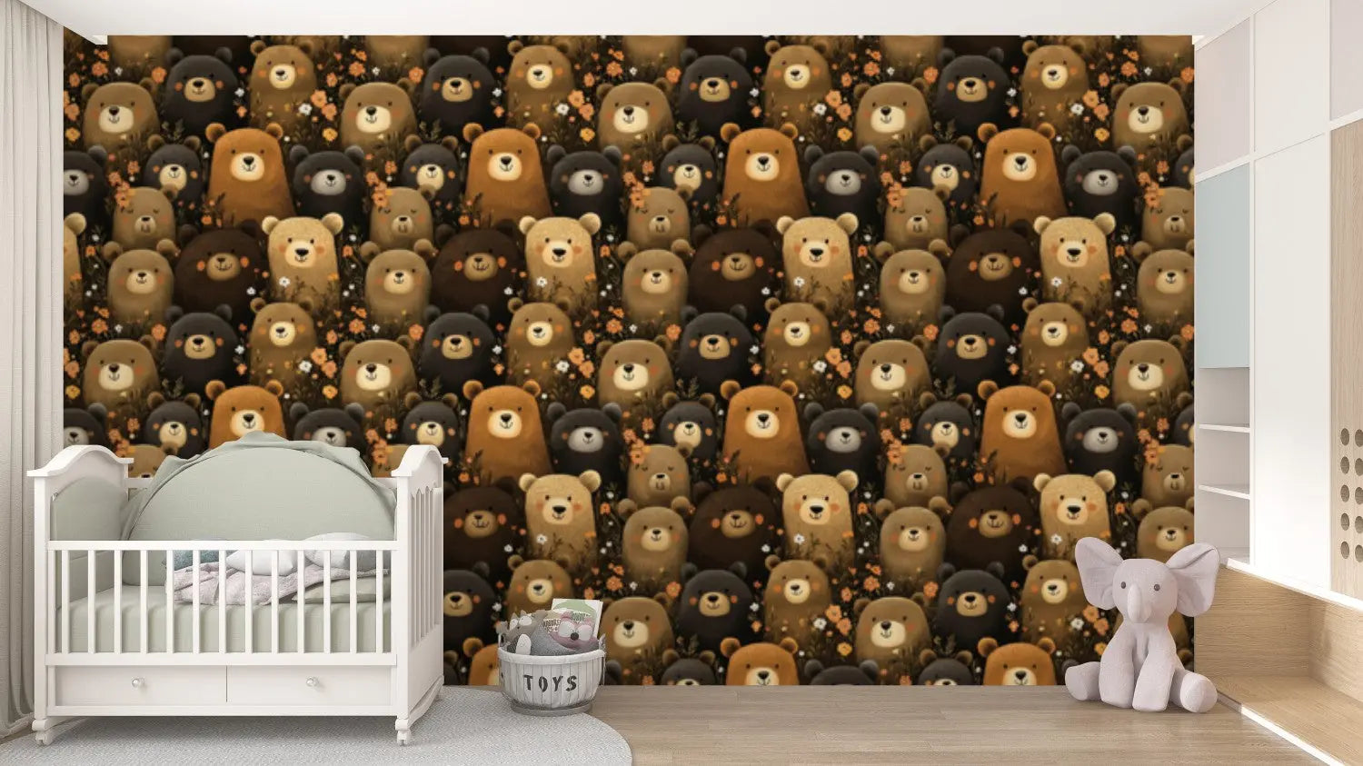 Enchanted Bear Forest Gathering WallCreatives