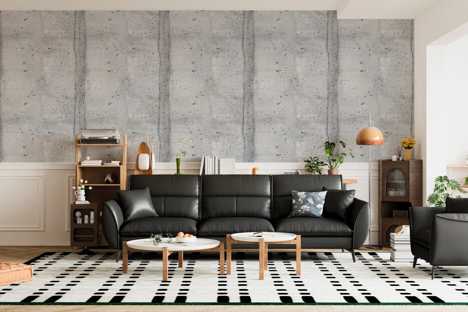 Raw Industrial Concrete Wall WallCreatives