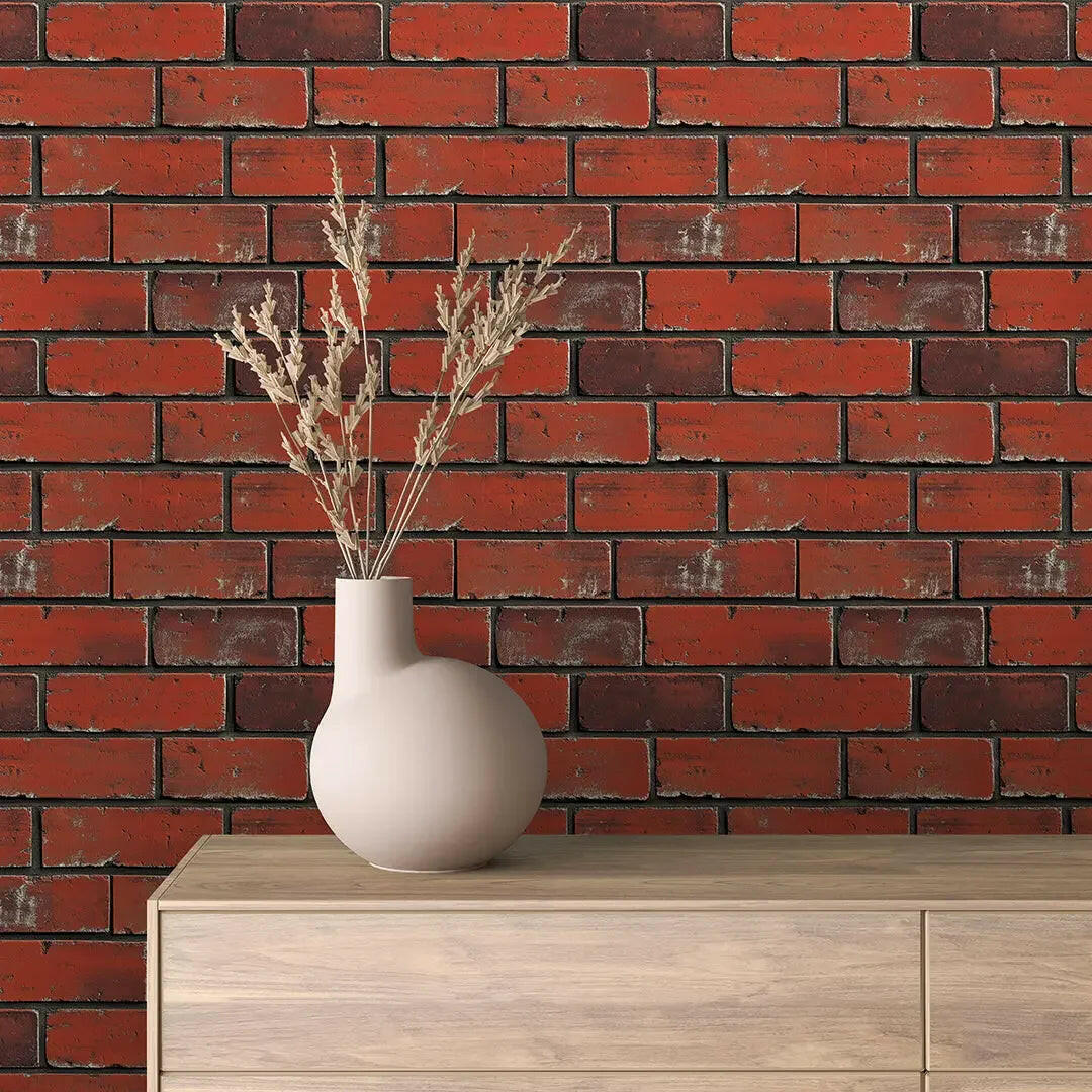 Heritage Red Brickwork Wallpaper - WallCreatives