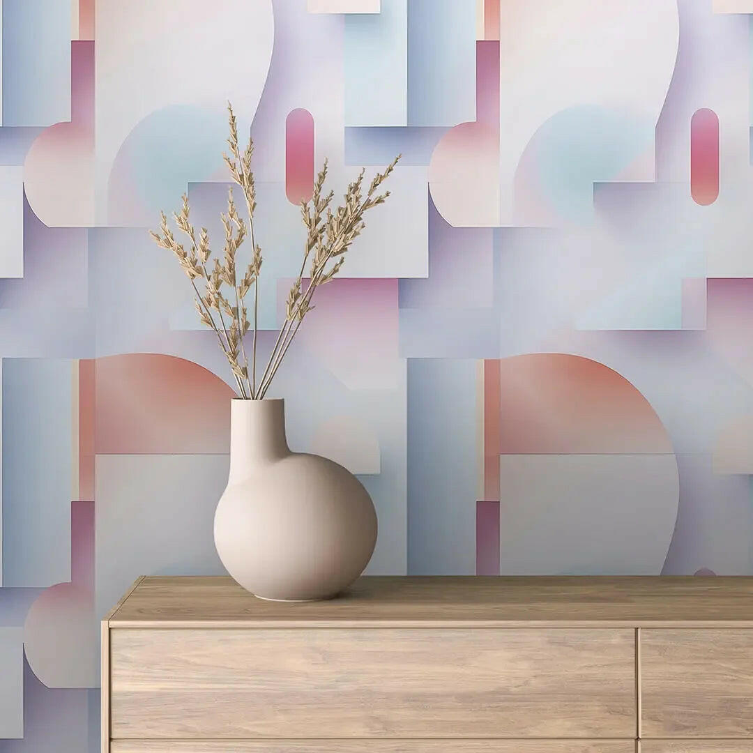 pastel prism abstract wallpaper - wallcreatives
