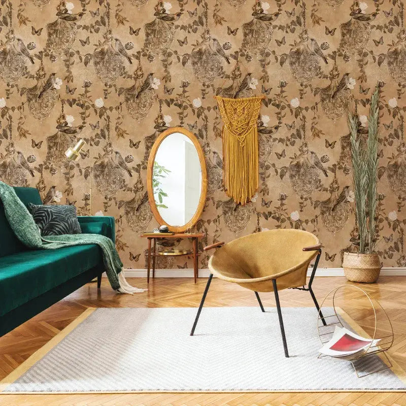 Majestic Memoir in powder cream Wallpaper Vladila