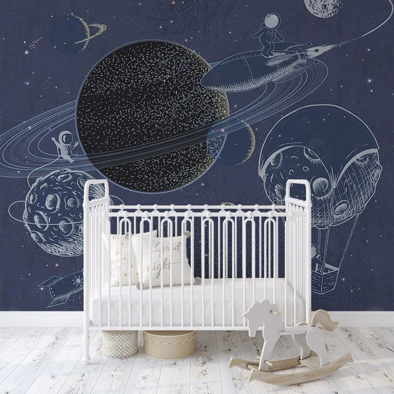 The Outer Space Blue Wallpaper Vladila