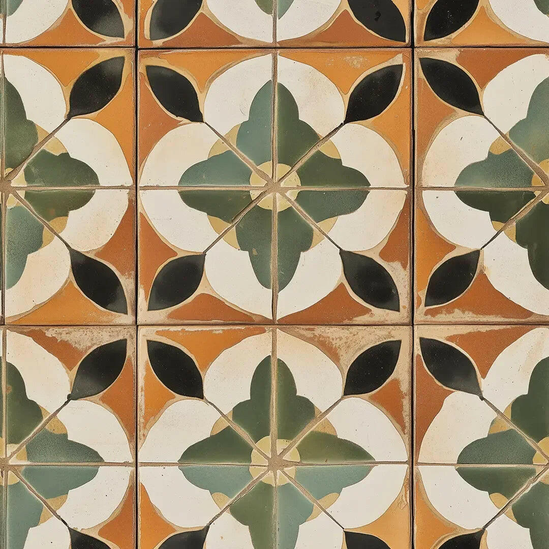 Catalan Sunburst Tile - WallCreatives