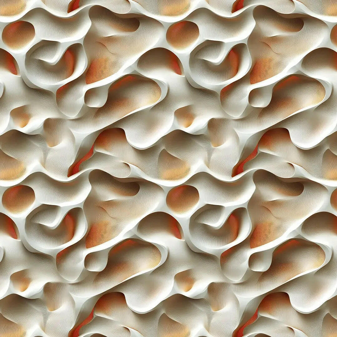 carved alabaster waves - wallcreatives
