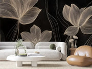 Gilded Filigree Bloom - WallCreatives