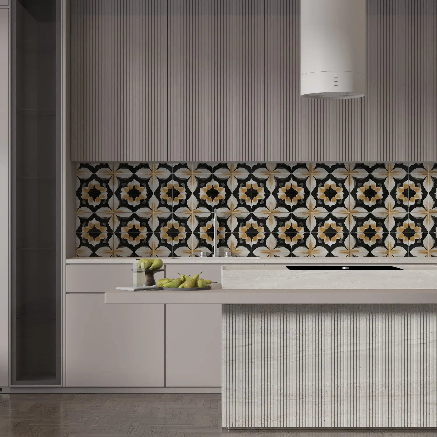 Ochre and Onyx Rhapsody WallCreatives