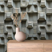 Brutalist Concrete Forms - WallCreatives